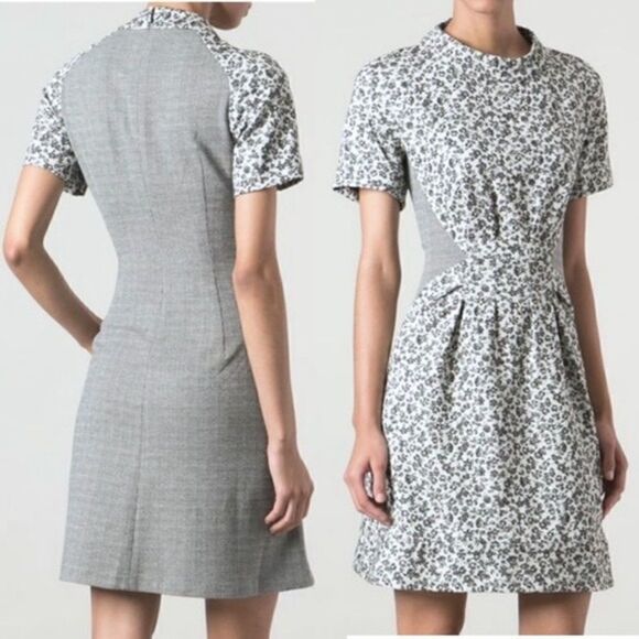 Thakoon Addition Side Panel Floral Print Mini Dress - Picture 1 of 15